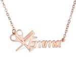 Celebrate Your Craft – Custom Hairdresser Name Necklace with Scissors & Comb – For Hairstylists and Barbers Who Shine - Image 8