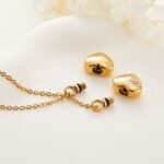double-heart ashes urn necklace for cherished memories