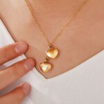 Carry Eternal Love – Double-Heart Ashes Urn Necklace – A Tender Keepsake for Her and Cherished Pets - Image 9