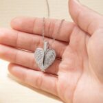 Keep Love Close – Personalized Angel Wings Heart Locket Necklace with Photo, for Memorial or Horse Lovers - Image 4