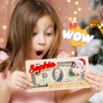 Personalized Christmas Money Holder with festive design