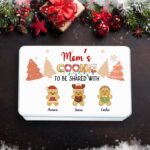 Personalized Gingerbread Treat Tin – Custom Cartoon Family Cookie Box for Christmas Sweets, Party Favors & Holiday Gifting - Image 6