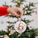 Personalized Ceramic Christmas Ornament – Custom Initial & Name Snowman Keepsake for Tree Decorating & Holiday Gifting - Image 7