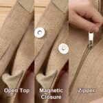 Personalized Christmas Jute Tote Bag – Festive Santa Name Design for Holiday Shopping & Family Celebrations - Image 15